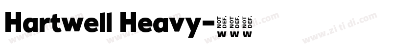 Hartwell Heavy字体转换